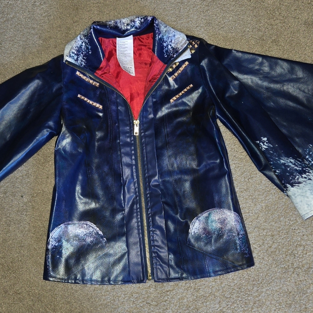 Disney Descendants Evie Costume Jacket Girls Kids Children Size 4/6 Faux Leather